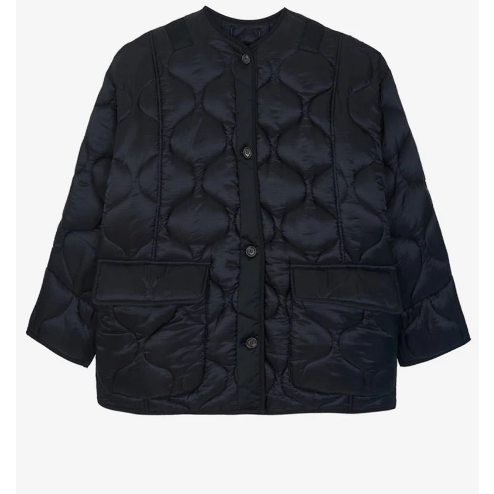 Black Quilted Teddy Jacket | The Frankie Shop